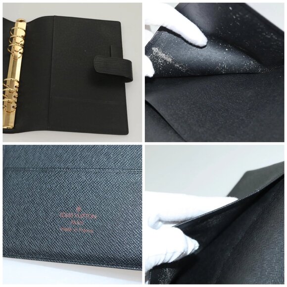 LOUIS VUITTON Epi Agenda GM Day Planner Cover Black R20212 LV Auth 130661 - Picture 15 of 16